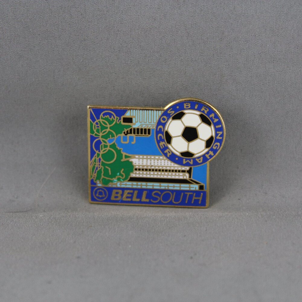 Vintage Olympic Pin - Birmingham Alabama Soccer Venue Atlanta 1996 - Inlaid Pin